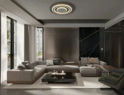 Globo LED-Deckenleuchte 1flg grau