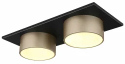 Globo LED-Deckenleuchte 1flg grauschwarzmehrfarbigorangegoldfarben