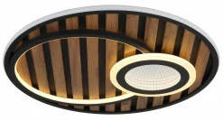 Globo LED-Deckenleuchte 1flg braunmehrfarbigschwarz