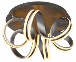 Globo LED-Deckenleuchte 1flg graumehrfarbig