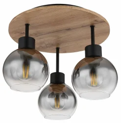 Globo LED-Deckenleuchte 3flg schwarz