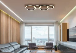 Globo LED-Deckenleuchte 1flg braunmehrfarbigschwarz