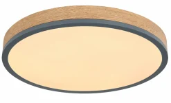 Globo LED-Deckenleuchte rund 1flg graumehrfarbigbraun