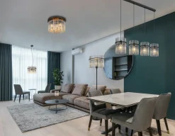 Globo LED-Pendelleuchte 3flg schwarz