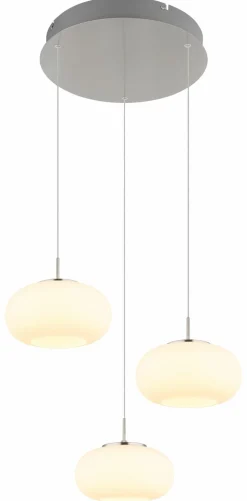 Globo LED-Pendelleuchte 1flg weißsilberfarbenmehrfarbig