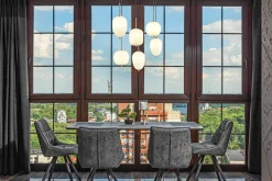 Globo LED-Pendelleuchte 6flg silberfarbengoldfarbengrau