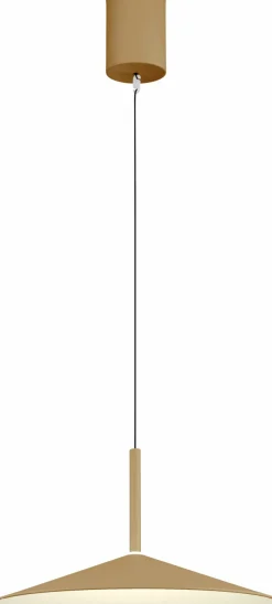 Globo LED-Pendelleuchte 1flg beigegelb