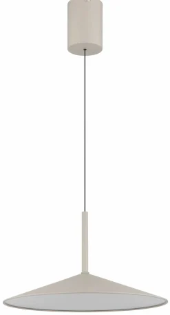 Globo LED-Pendelleuchte 1flg beigegelb