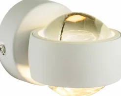 Globo LED-Wandleuchte 2flg weiß