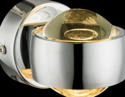 Globo LED-Wandleuchte 2flg grausilberfarben