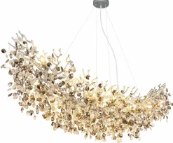 Globo Lüster groß 16flg silberfarbengrau