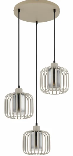 Globo Pendelleuchte 3flg beige