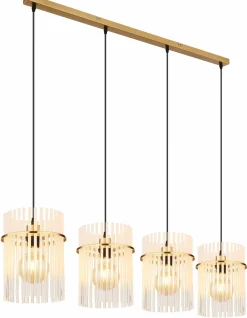 Globo Pendelleuchte 4flg goldfarben