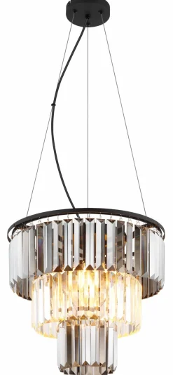 Globo Pendelleuchte 3flg schwarz