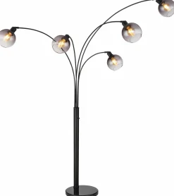 Globo Stehleuchte 5flg schwarzgrau