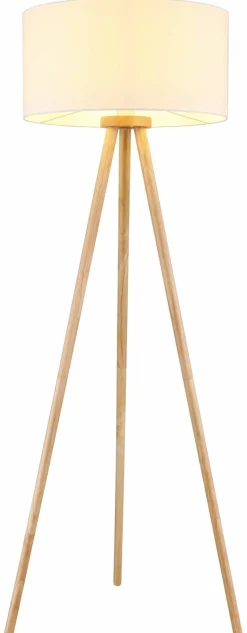 Globo Stehleuchte 1flg weißbraun