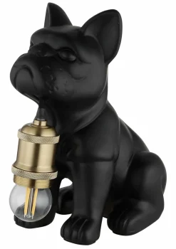 Globo Tischleuchte 1flg schwarzrot