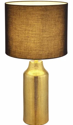 Globo Tischleuchte 1flg schwarzgoldfarben