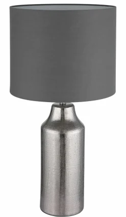 Globo Tischleuchte 1flg silberfarbengrau