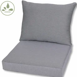 GO-DE Gartenlounge-Kissen 2 tlg. grau