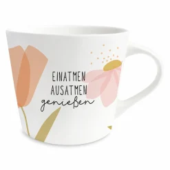 Grafik Werkstatt Goldtasse weiß