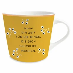 Grafik Werkstatt Goldtasse weiß