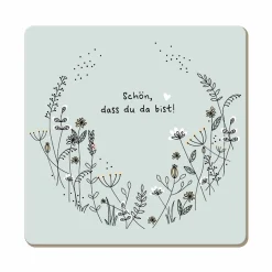 Grafik Werkstatt Korkuntersetzer grün