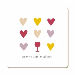 Grafik Werkstatt Korkuntersetzer weiß