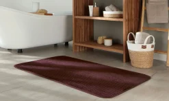 Gözze Badteppich in Cordoptik rot