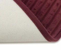 Gözze Badteppich in Cordoptik rot