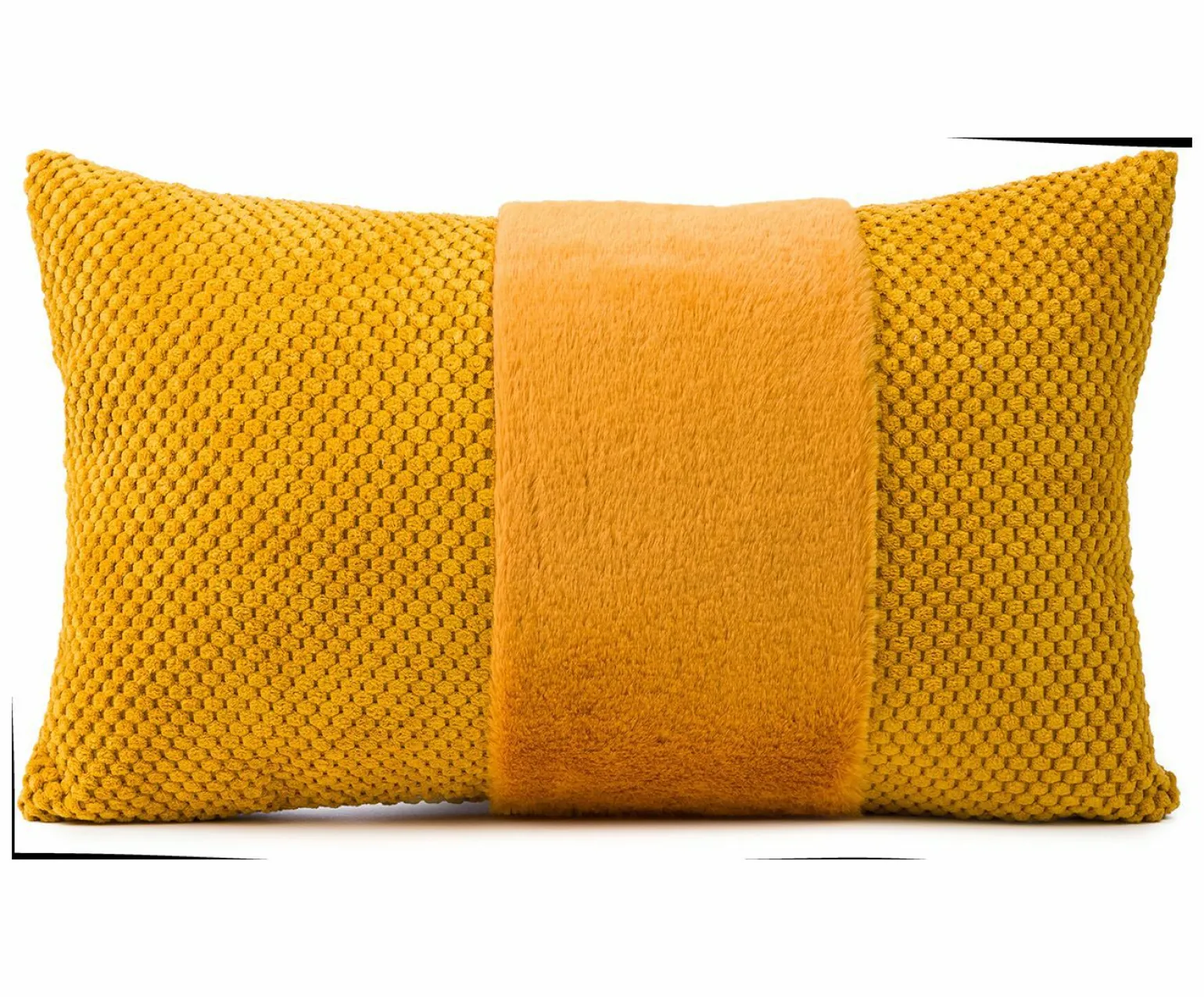 Gözze Kissen, gefüllt gelb