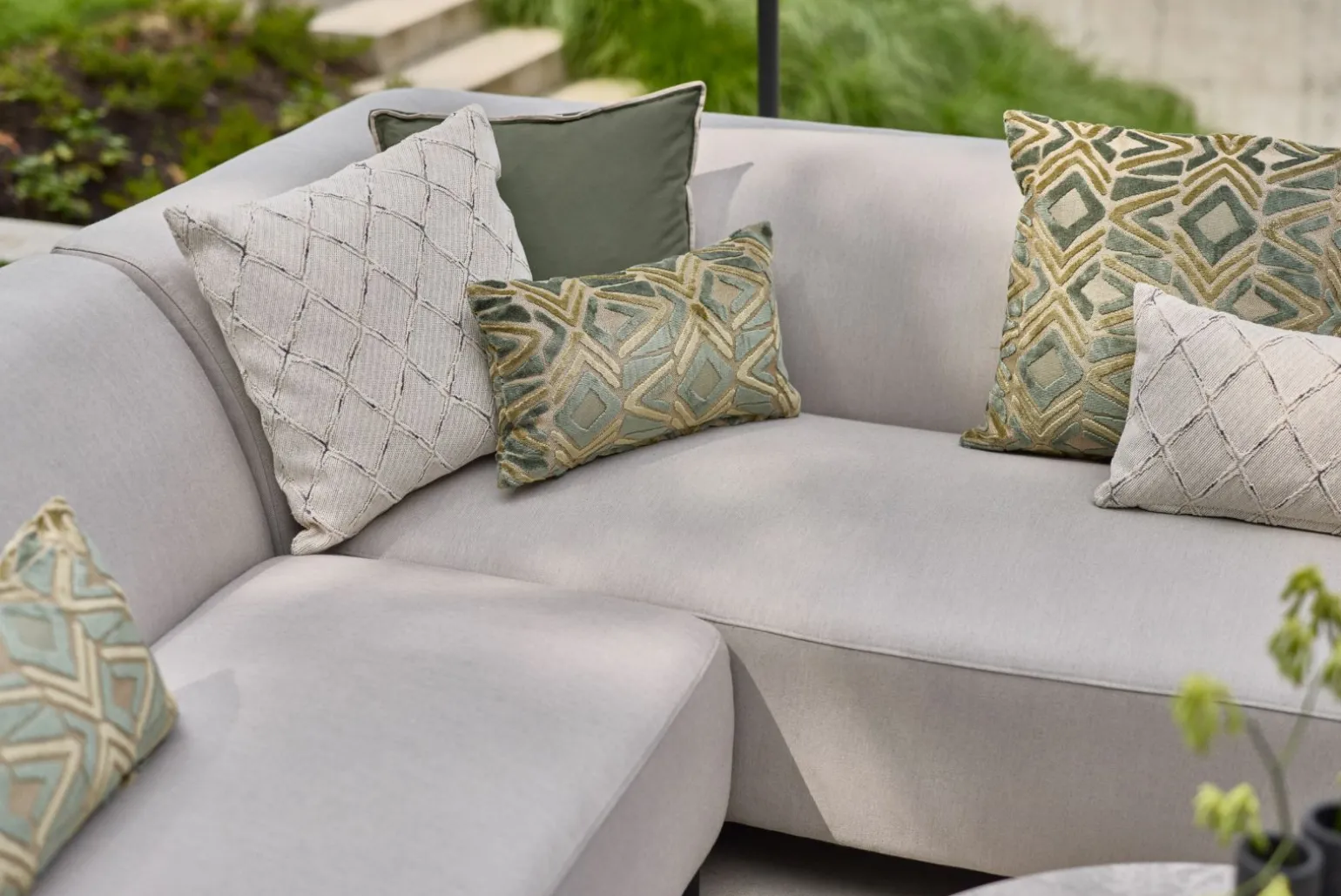 HARTMAN OUTDOOR Gartenlounge mit Sitzheizung grau