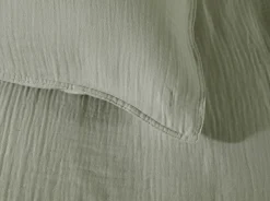 Heckett Musselin-Bettwäsche grün