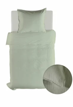Heckett Musselin-Bettwäsche grün