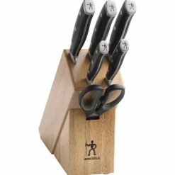 Henckels by ZWILLING Messerblock 7tlg. braunschwarz