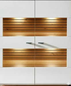 Highboard weißbraun