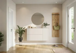 Hänge-Schuhschrank beige