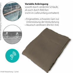 Indes-Fuggerhaus Schlaufenschal braun