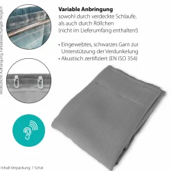 Indes-Fuggerhaus Schlaufenschal grau