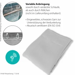 Indes-Fuggerhaus Schlaufenschal weiß