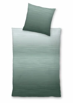 Inspiration Home Flanell-Bettwäsche grün