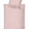 Inspiration Home Renforce-Bettwäsche "Rüsche" pink