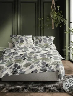 Irisette Biber-Bettwäsche grün