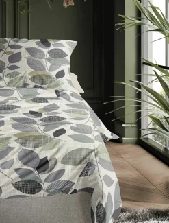 Irisette Biber-Bettwäsche grün