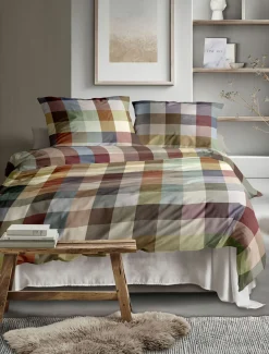 Irisette Biber-Bettwäsche mehrfarbig