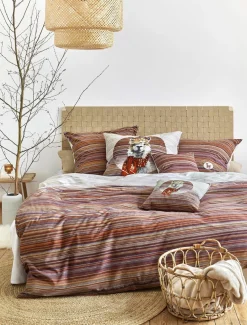 Irisette Biber-Bettwäsche rot