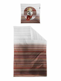 Irisette Biber-Bettwäsche rot