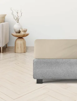 Irisette Jersey-Spannbetttuch braun