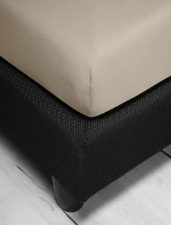 Irisette Jersey-Spannbetttuch braun