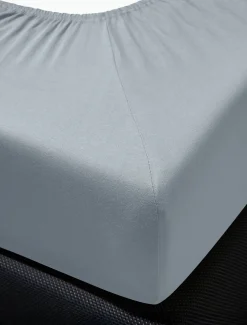 Irisette Jersey-Spannbetttuch blau